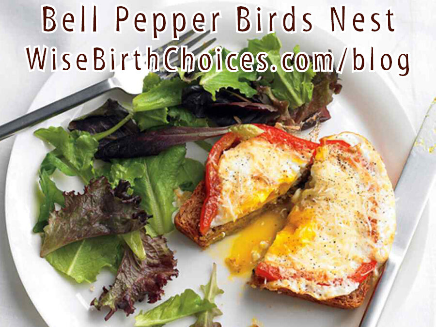 Menu-Monday Bell Pepper Birds Nest